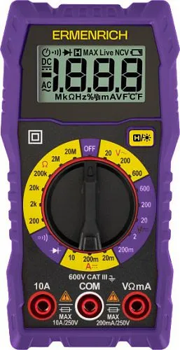 immagine di Multimetro digitale Ermenrich Zing TC07, immagine 1