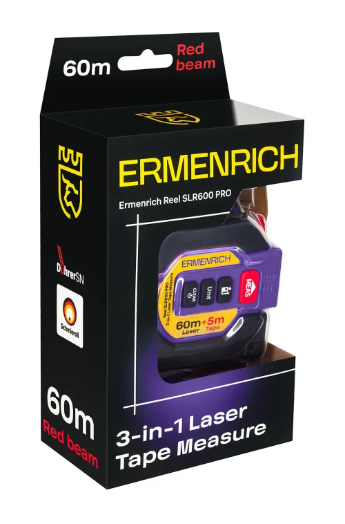 figura di Misuratore laser con flessometro 3 in 1 Ermenrich Reel SLR600 PRO, immagine 8
