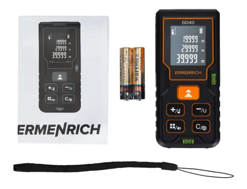 immagine di Misuratore laser Ermenrich Reel PLUS GD40, nero, immagine 2