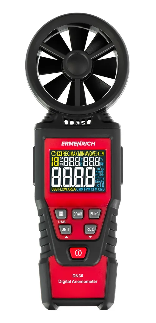 immagine di Anemometro digitale Ermenrich Seek DN30, immagine 3