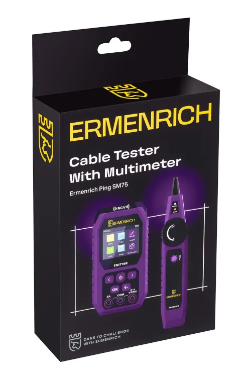 immagine di Tester per cavi con multimetro Ermenrich Ping SM75, immagine 10