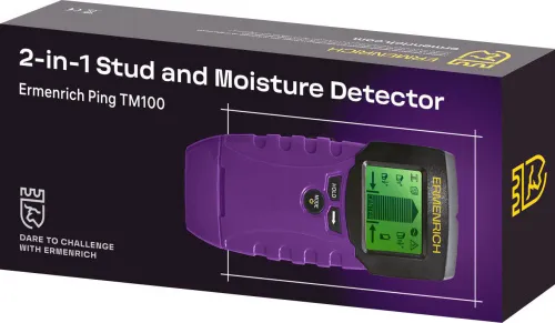 figura di Rilevatore di montanti e di umidità 2 in 1 Ermenrich Ping TM100, immagine 2