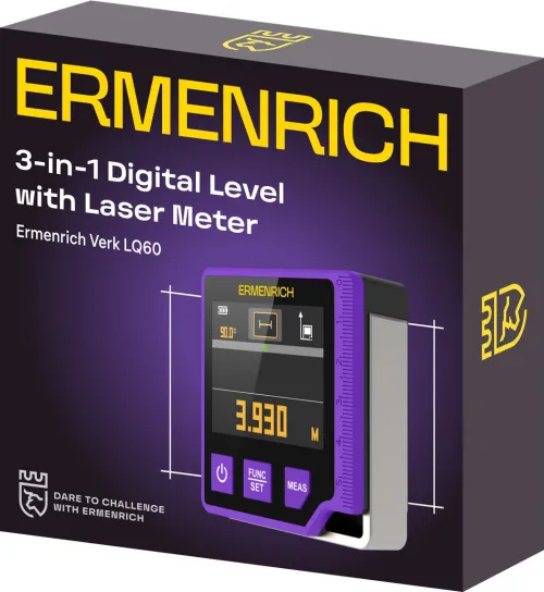 foto di Livella digitale con misuratore laser 3 in 1 Ermenrich Verk LQ60, immagine 2